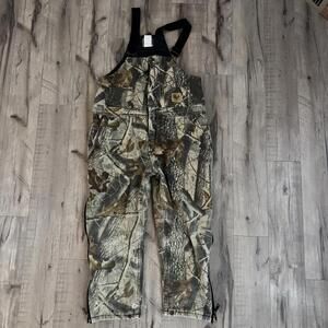 Berne Camouflage Hunting Overalls Insulated Youth 14/16 Side Zip Pants Gorpcore